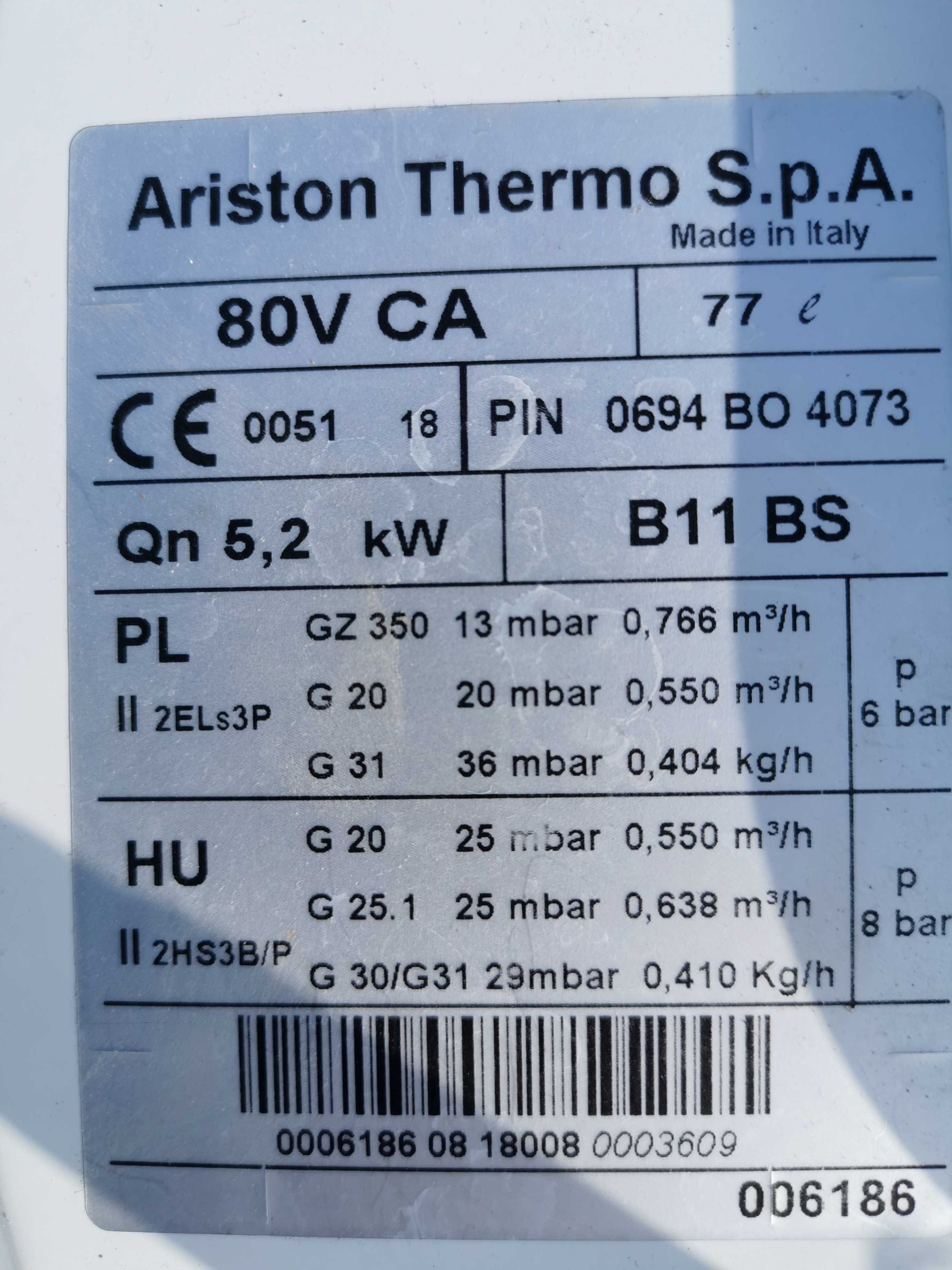 Ariston B11 BS Podgrzewacz gazowy wody bojler super stan