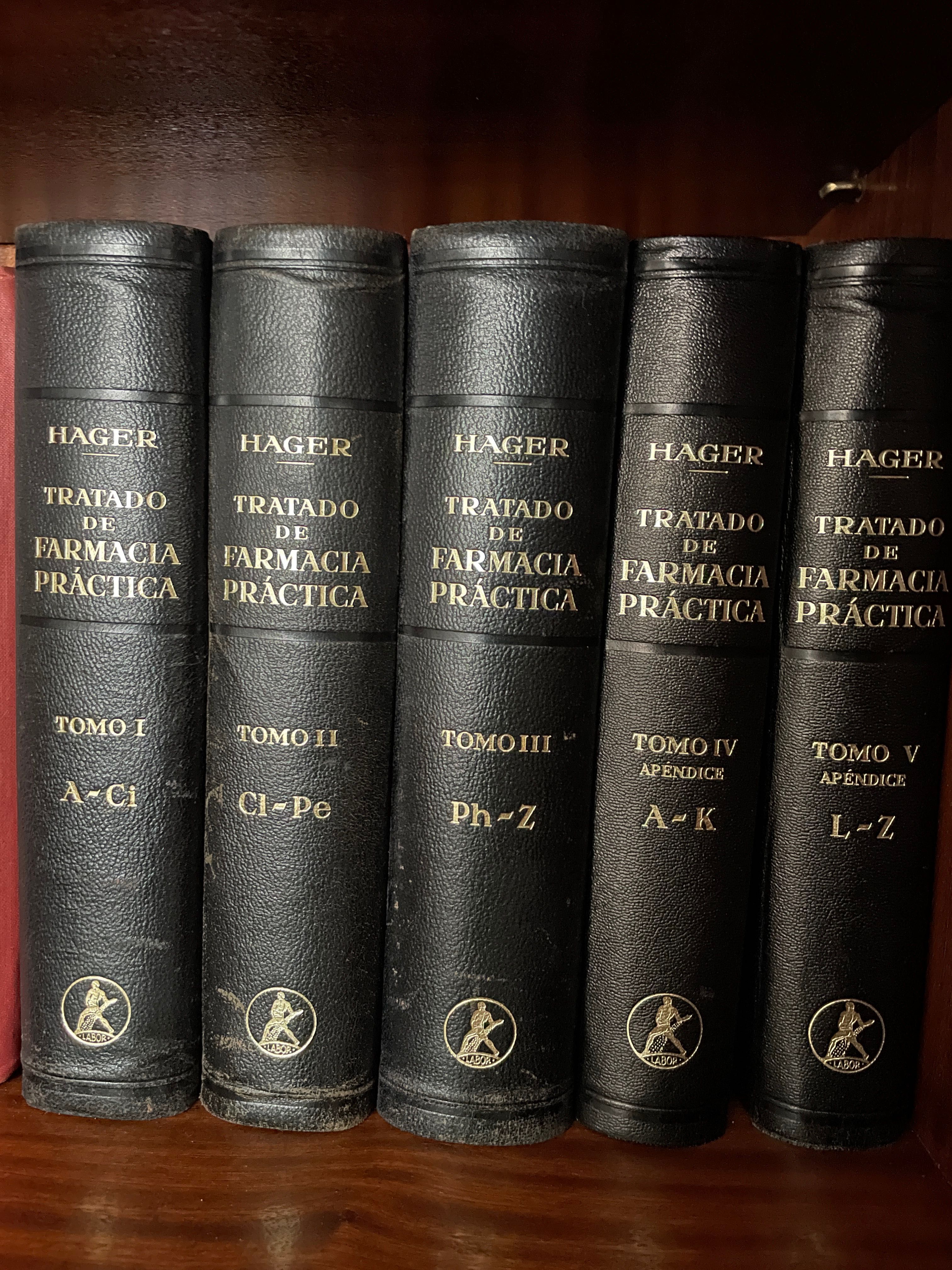 Livros coleção farmácia HAGER 1950