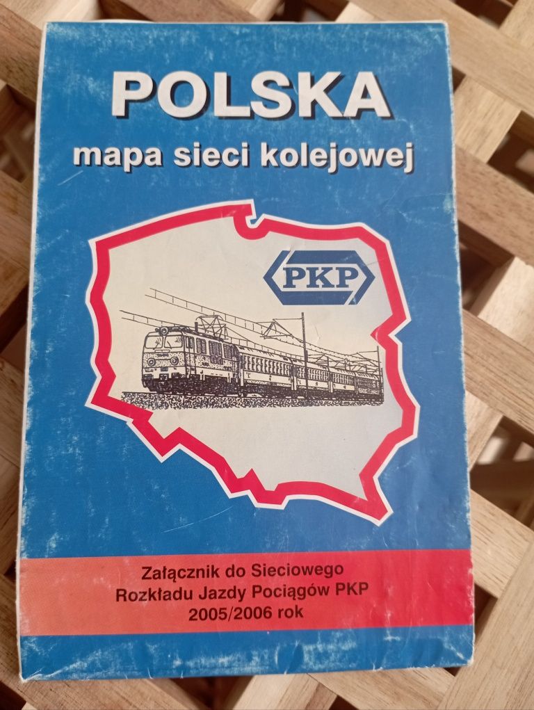 Sprzedam mapę kolejową załącznik do sieciowego rozkładu jazdy 2005/6