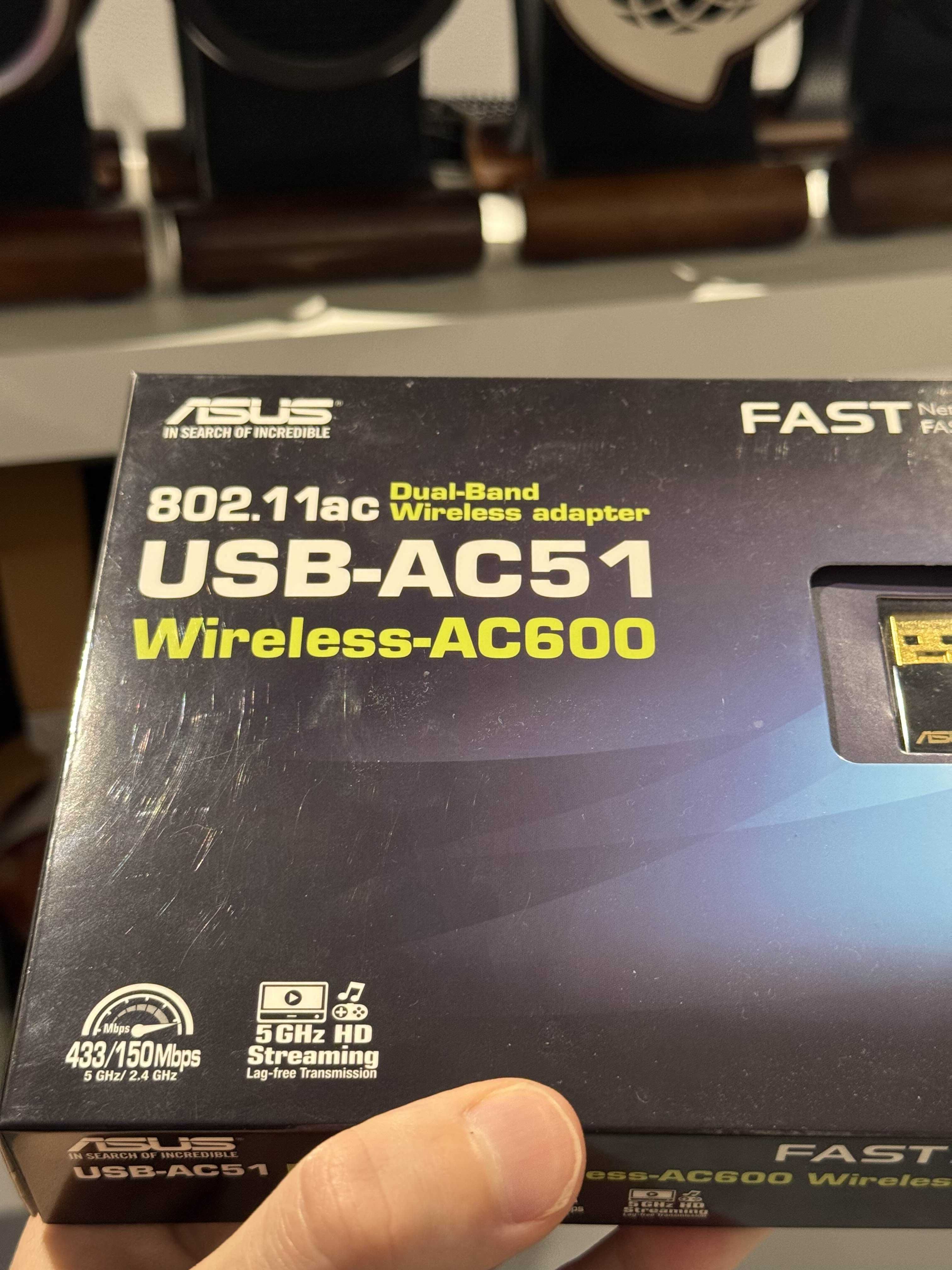 ASUS USB-AC51 WiFi AC600 Dual Band – Nowy, z pudełkiem