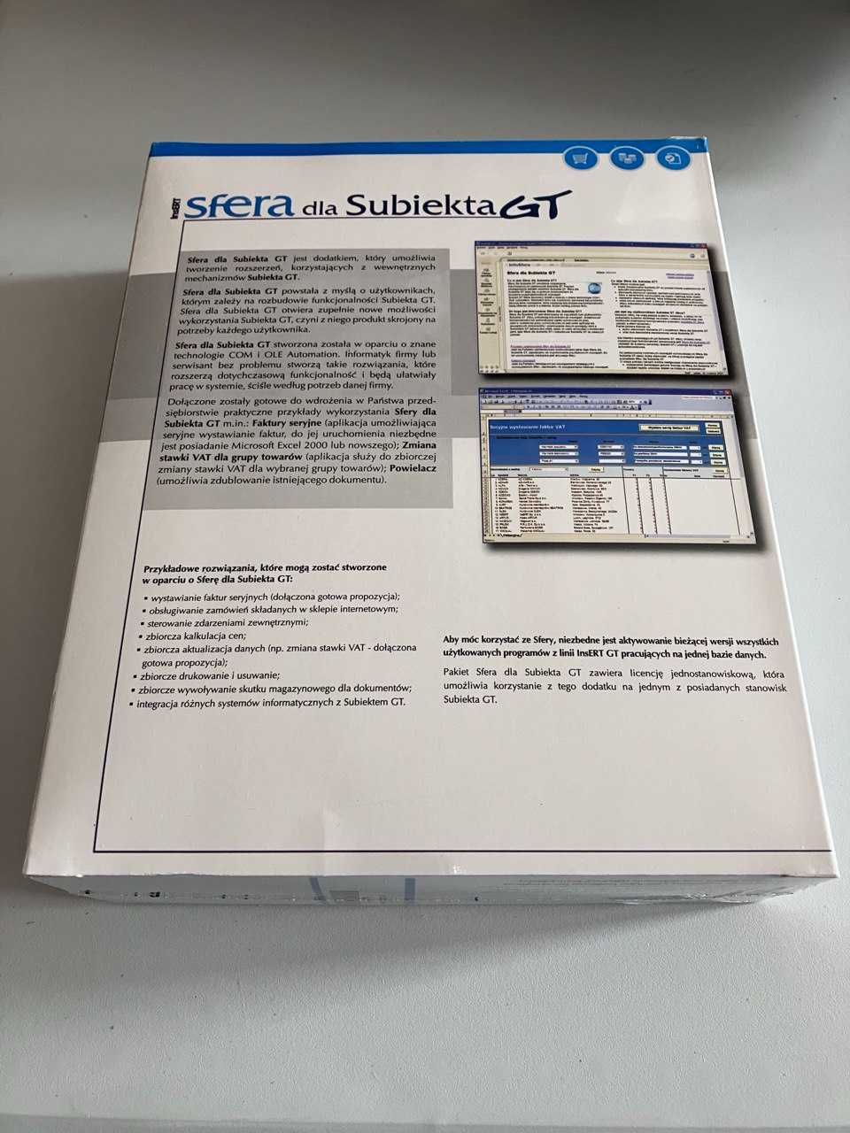 InsERT Sfera dla Subiekta GT pierwsze stanowisko nowa FVAT