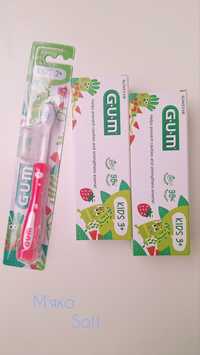 Gum зубна паста 3+, зубна щітка гум.