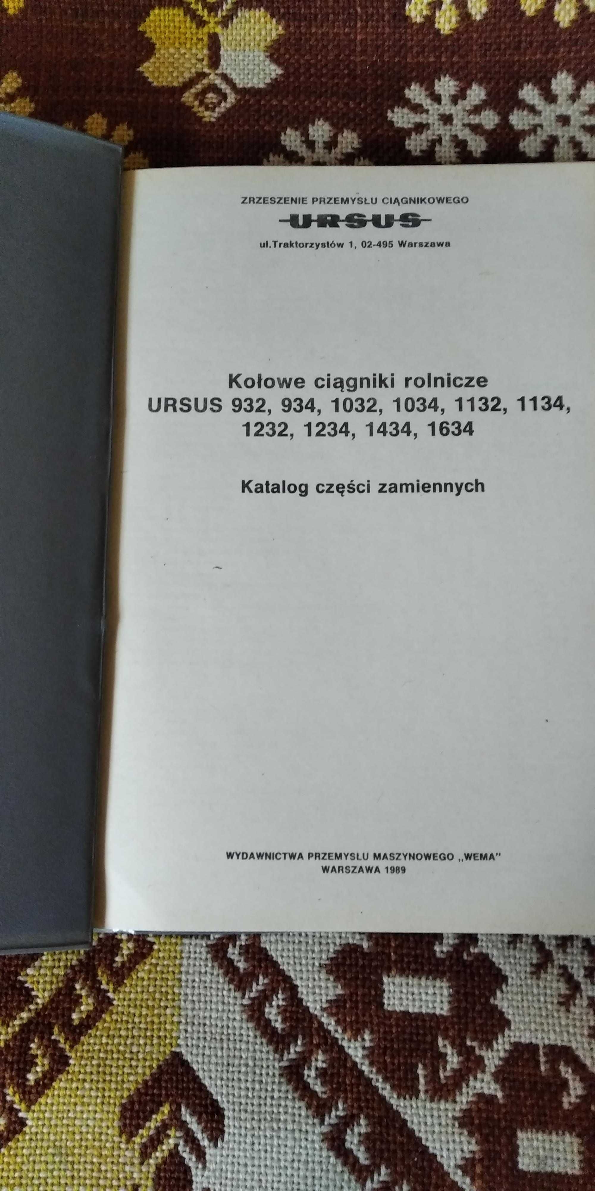 Katalog Ursus 932,934,1032,1034,1132,1134,1232,1234,1434,1634
