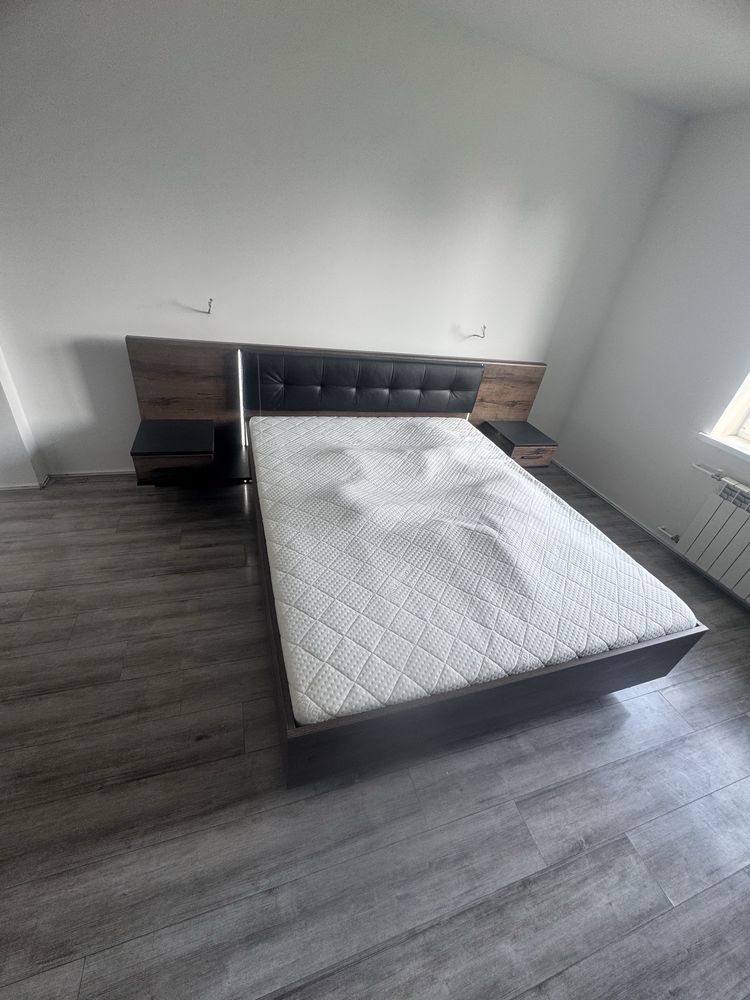 Lóżko 200/160 oswietlenie led i i Szafa komplet