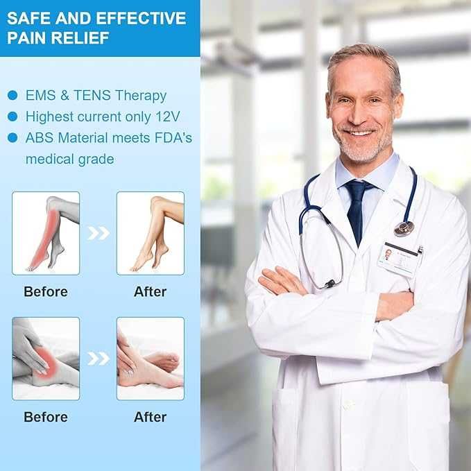 OSITO Medic stymulator krążenia krwi zwalcza bóle kolan nóg 99 trybów