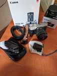 canon EOS M6 jak nowy+ obiektyw 15-45MM + wizjer + inne