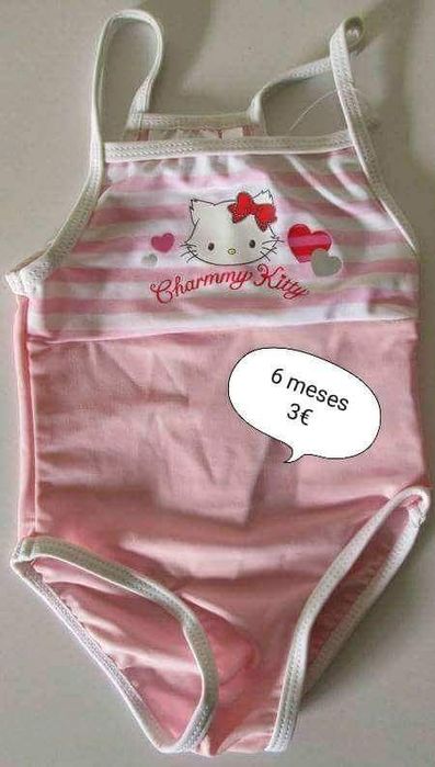 Fato de banho hello Kitty 6 meses