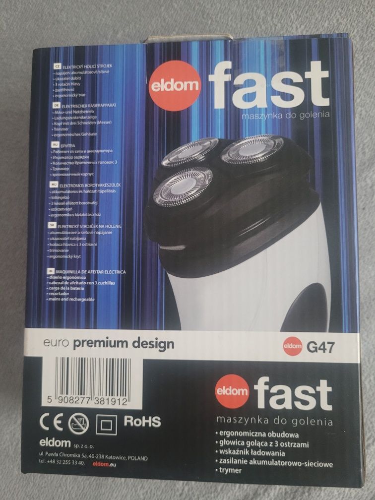 Elektryczna maszynka do golenia FAST