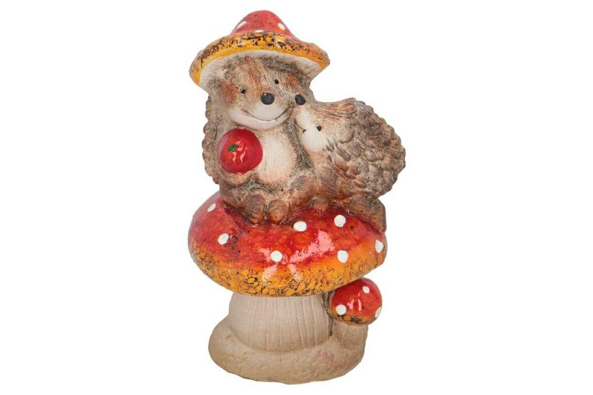 Jeż OGRODOWY ozdoba do ogrodu ogródka figurka ogrodowa na taras 19cm