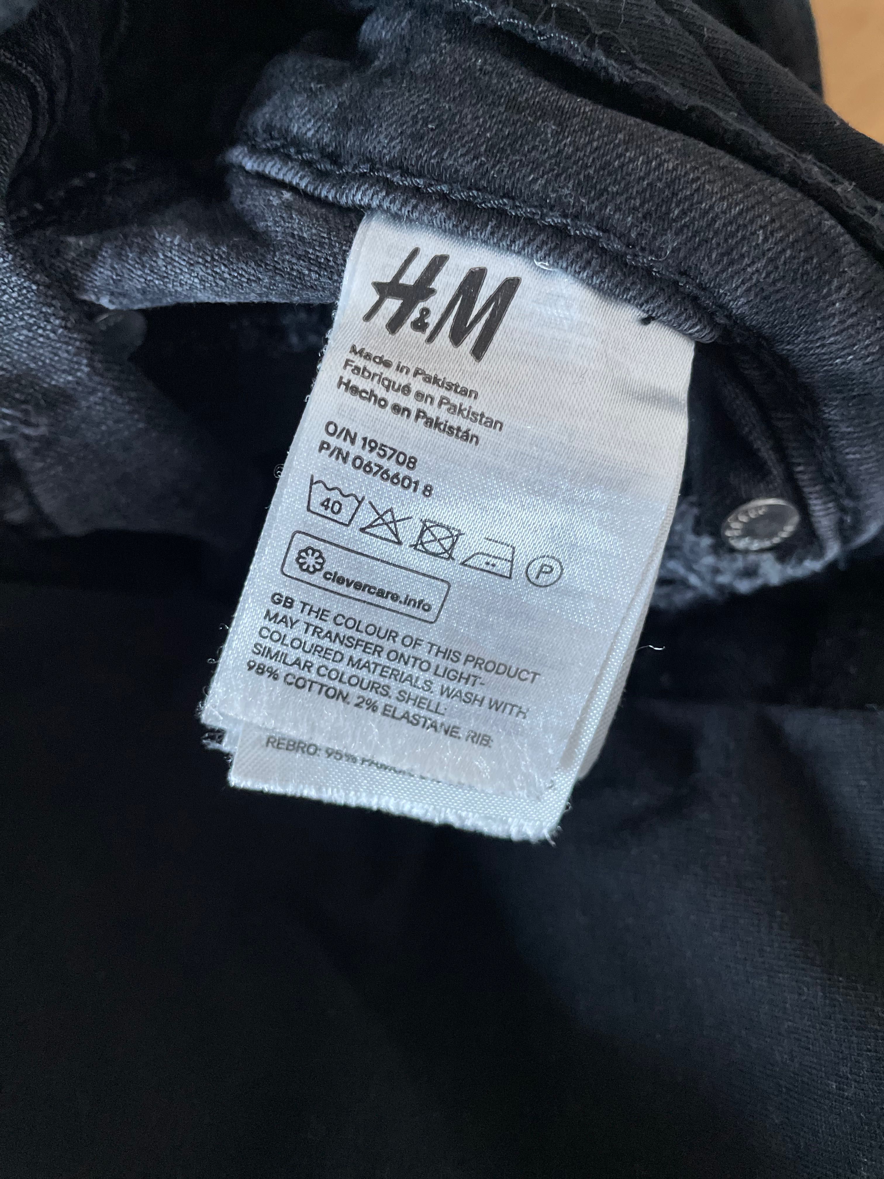 Czarne jeansy ciążowe - H&M