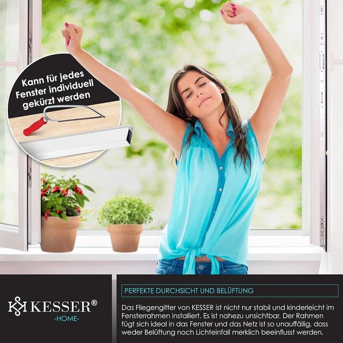 Nowa moskitiera aluminiowa 100x120 / ochrona / siatka / osłona !4580!