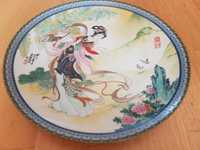 Chiński porcelanowy talerz "Pao-chai" vintage