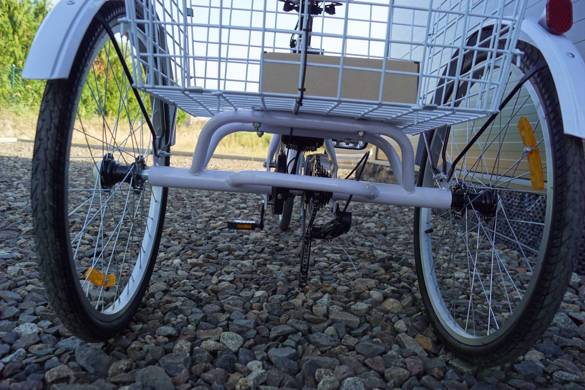 Rower elektryczny trójkołowy Cargo inwalidzki
