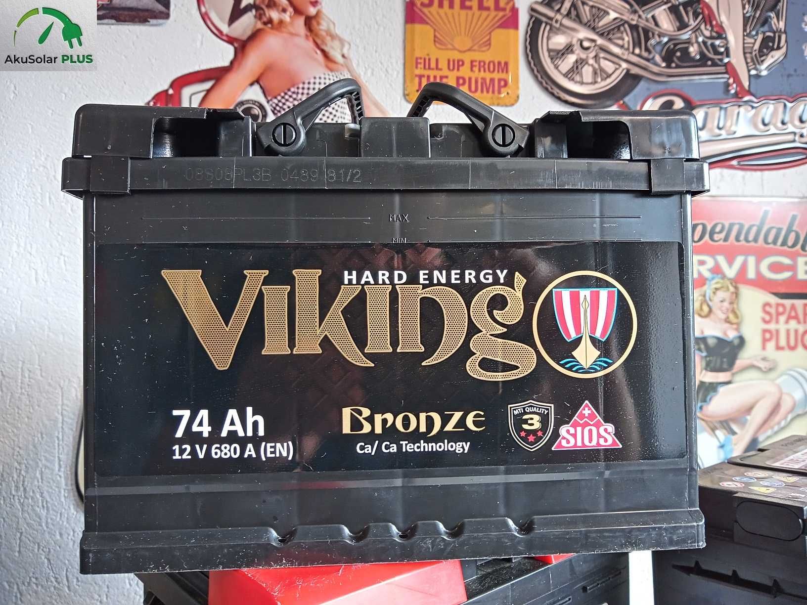 Akumulator Viking 74Ah 680A P+