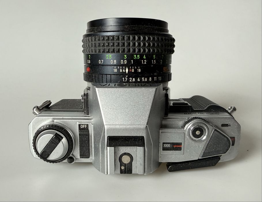 Плівкова Minolta x-370 з обʼєктивом Minolta Mc Rokkor-x PF 50/1.7