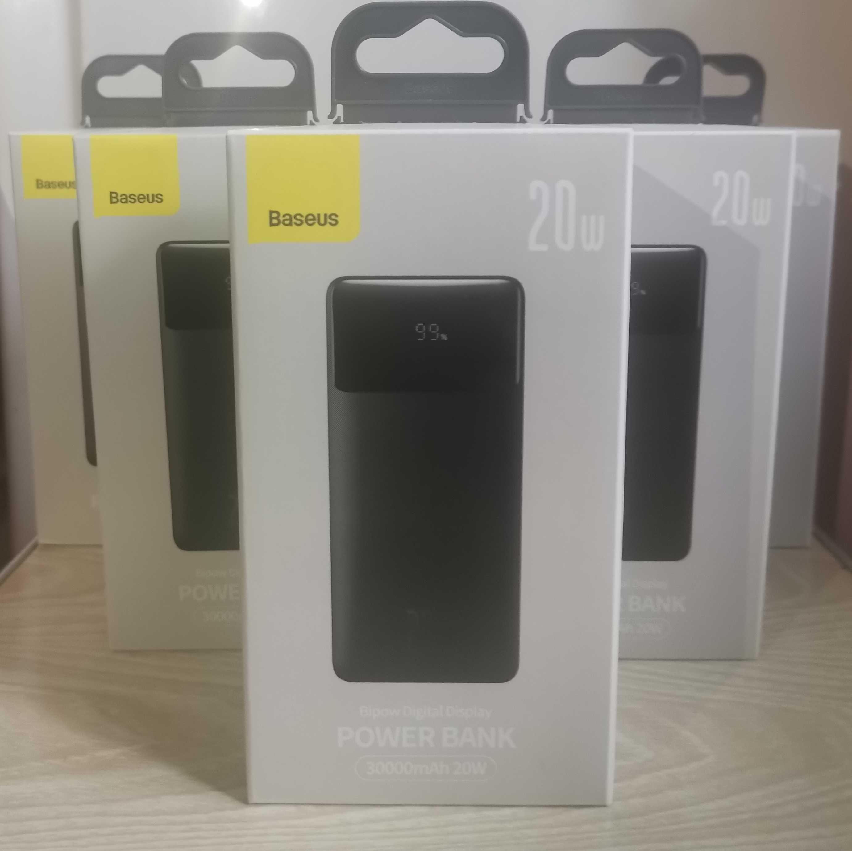 Baseus Bipow Digital Display Powerbank 30000mAh 20W Black (PPDML-N01)