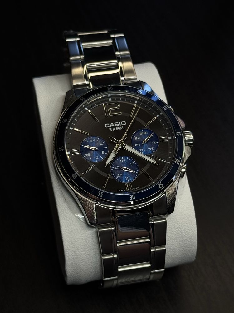 Годинник чоловічий Casio MTP-1374D-2A Оригінал Гарантія Касио часы