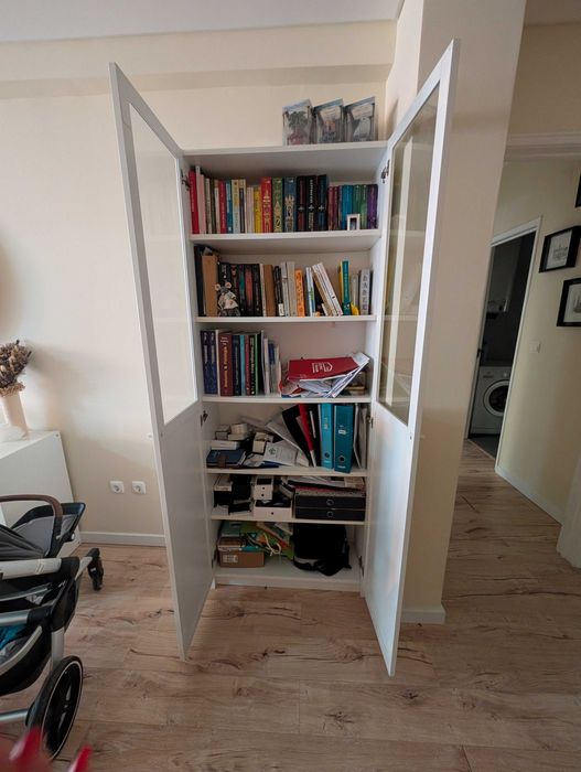 Billy/Oxberg Estante com portas IKEA