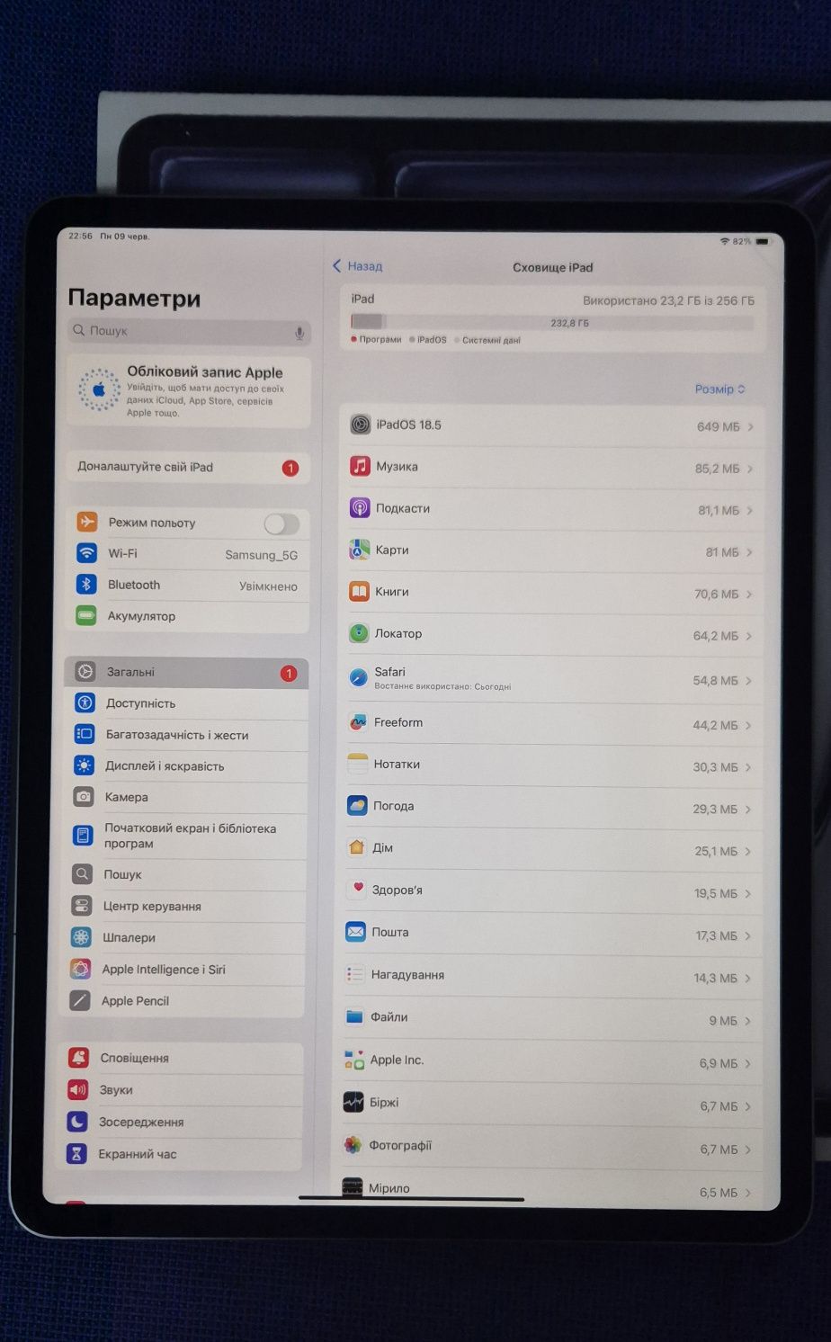 Apple iPad Air 13 2024 256gb M2 A2898 WiFi (опис)