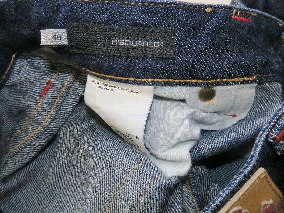 Dsquared2 spodnie jeansowe rybaczki 40