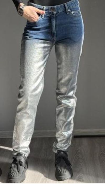 Джинсы метализированные Н&М XXS