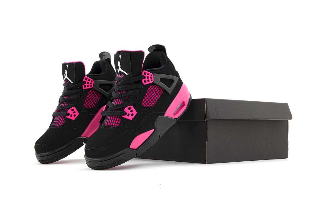 Женские кроссовки Nike Jordan 4 "Retro Neon Pink" Premium. 36-40