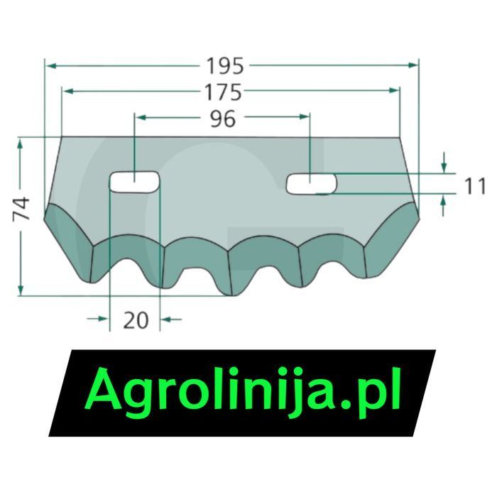 Nóż do paszowozu Marmix – Grubość 5 mm, Niemiecki Solidny nóż Nowy GW