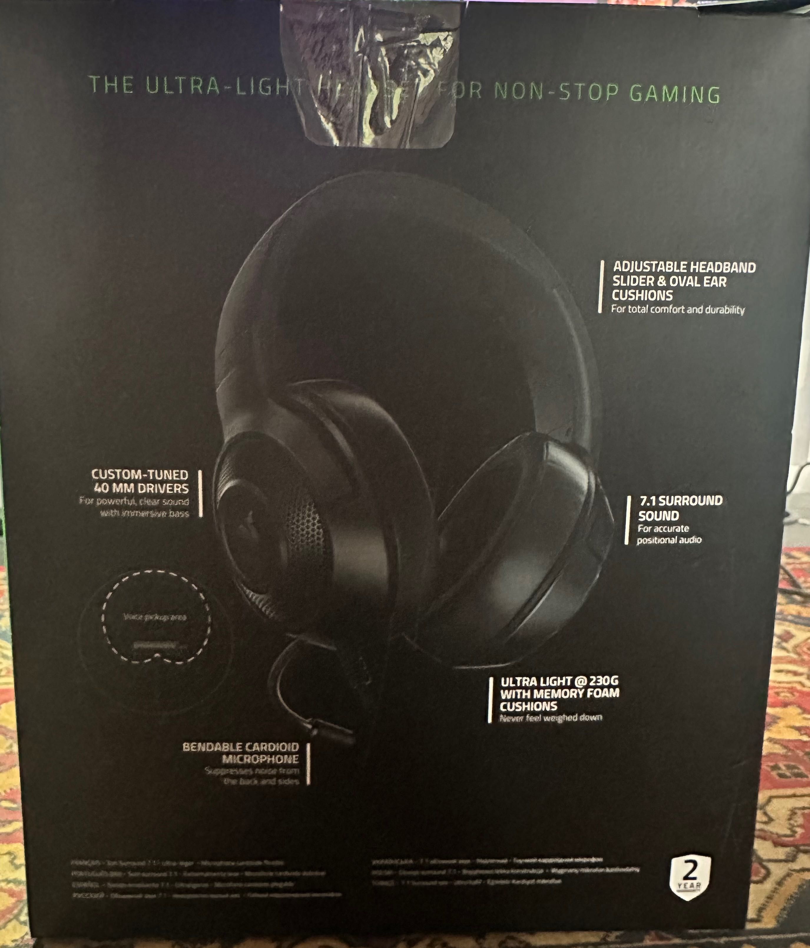 Razer Kraken X Lite – Essential Wired Gaming Headset