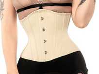 Gorset waist cincher classic beige, REBEL MADNESS