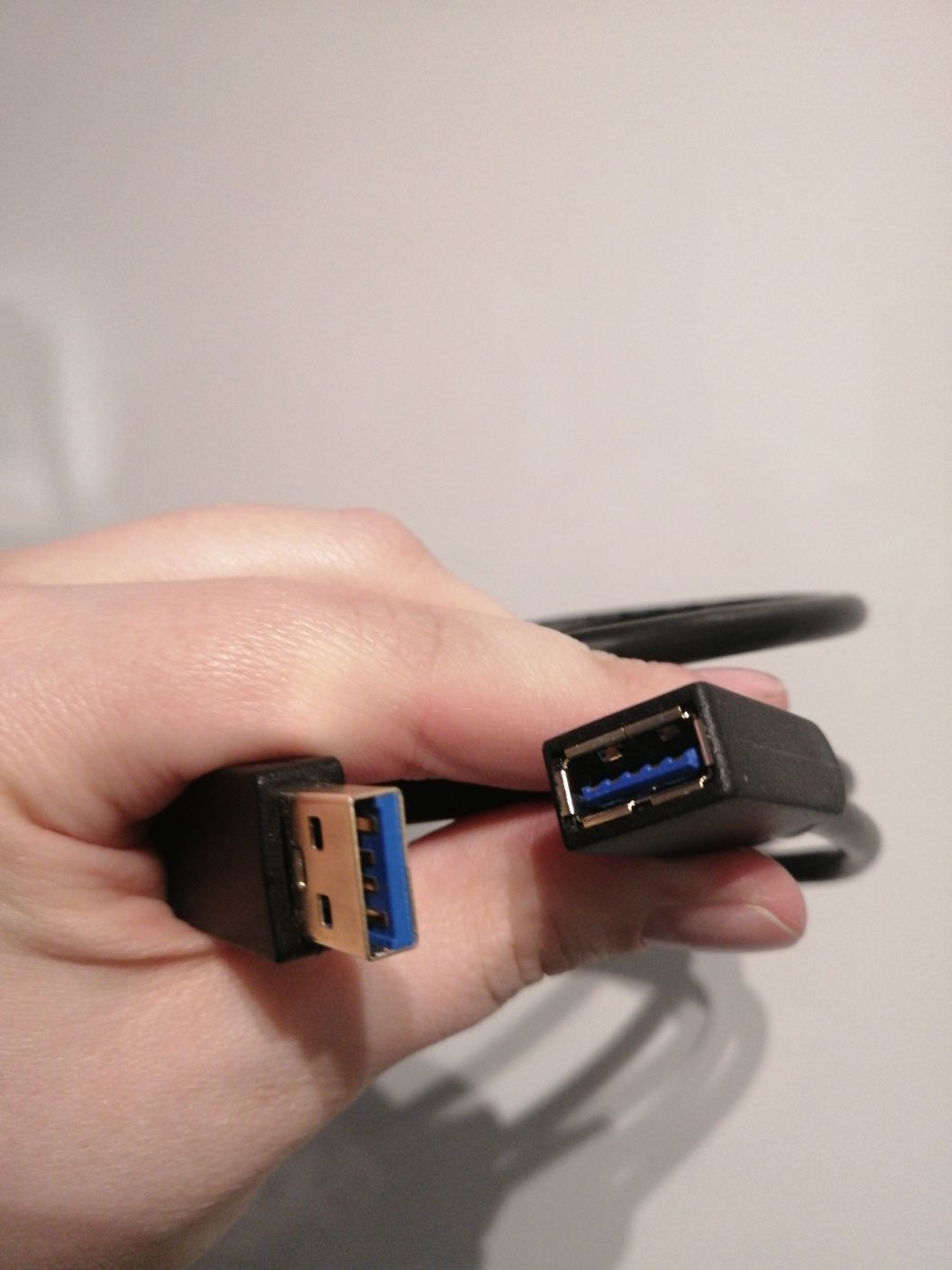 Kabel przedłużacz USB 3.0 damskie-męskie