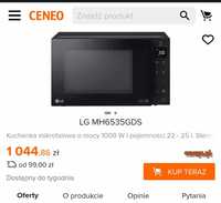 LG MH6535GDS Inteligentna kuchenka mikrofalowa z inwerterem i grillem