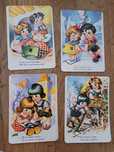 Pack de 4 calendários antigos- 1986