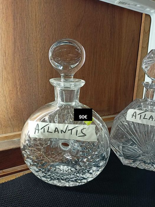 Lote Garrafas Cristal Atlantis 2