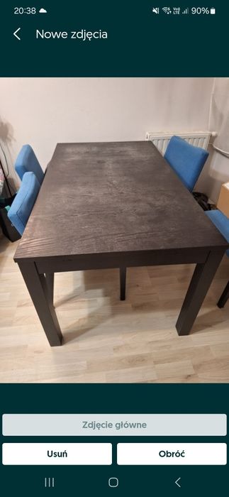 Stół IKEA czarny - rozkładany