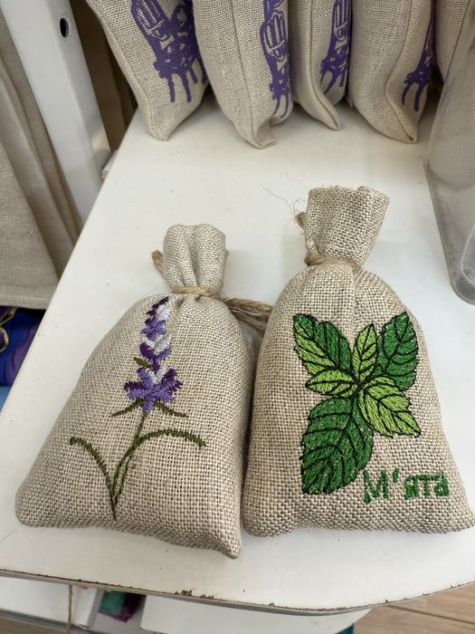 Саше з травами мʼята, лаванда