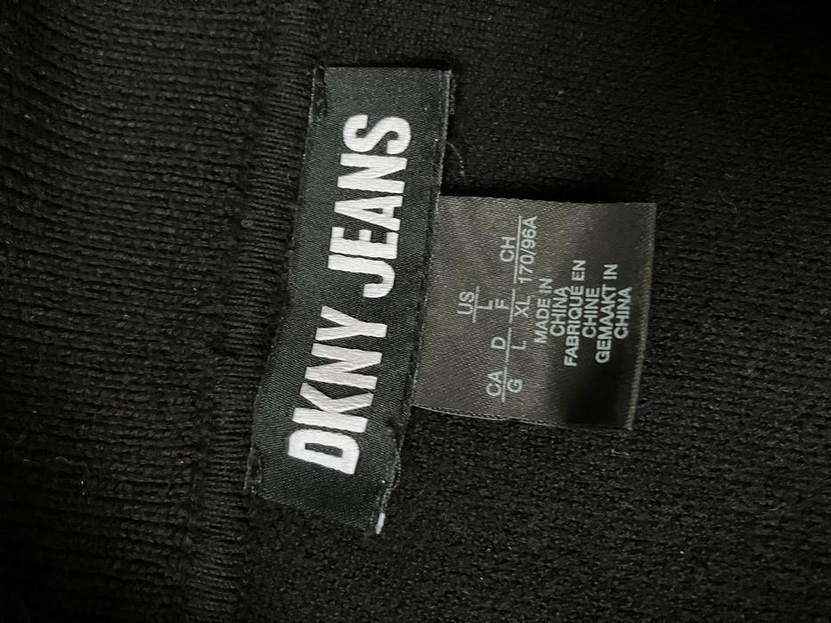 DKNY Sweter bluza z zamkiem L