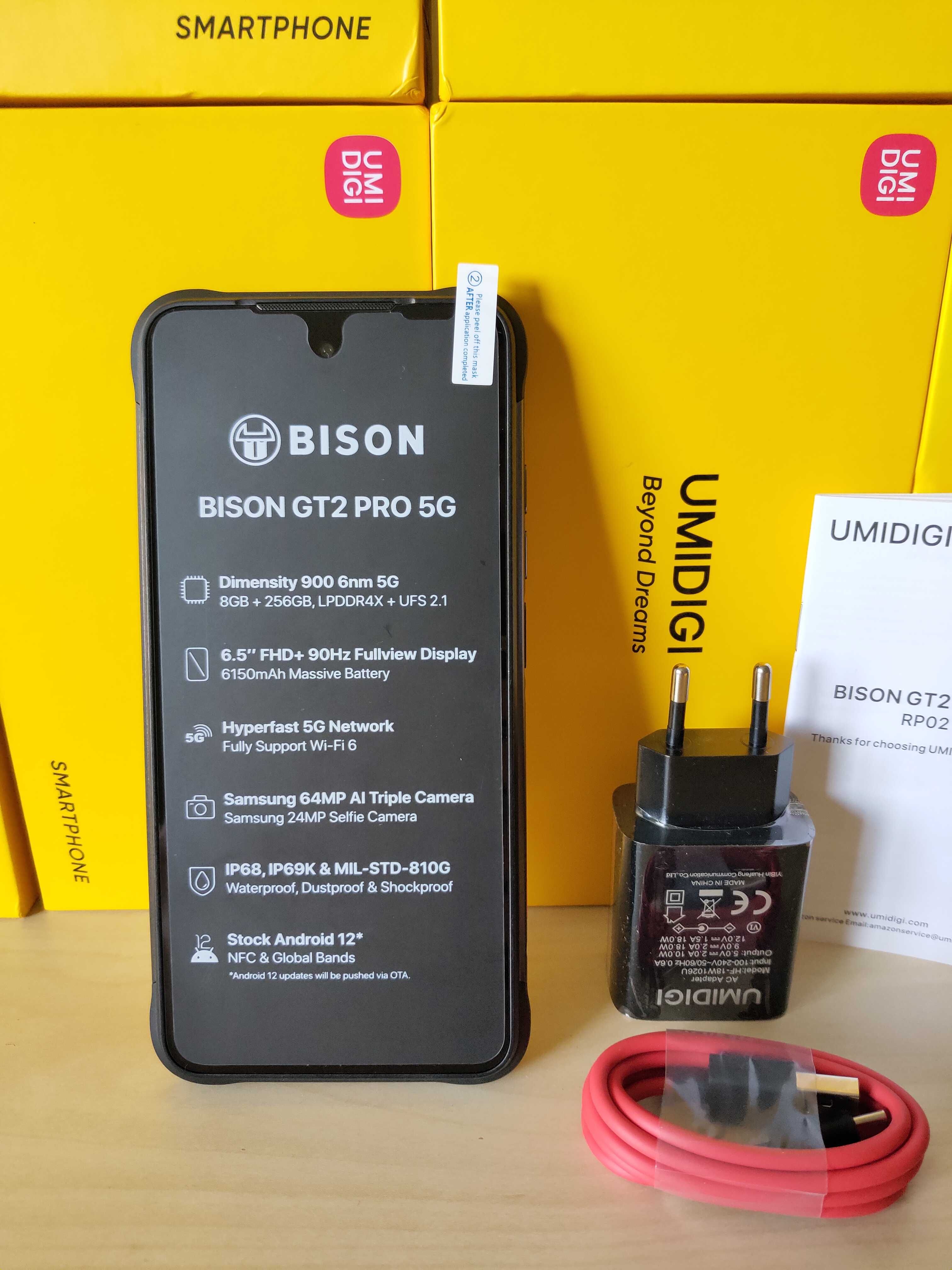 Umidigi BISON GT2 Pro 5G Dimensity 900 8+256GB IP68 IP69K MIL-STD-810G