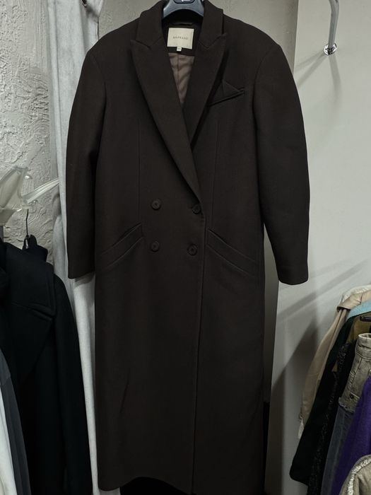 Bazhane НОВЕ  вовняне розкішне бажене коричневе максі пальто