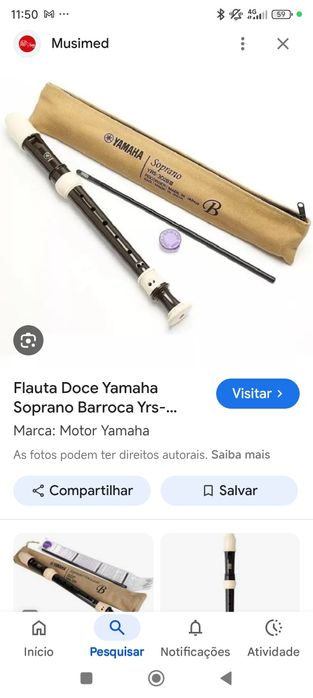 Flauta soprano doce profissional