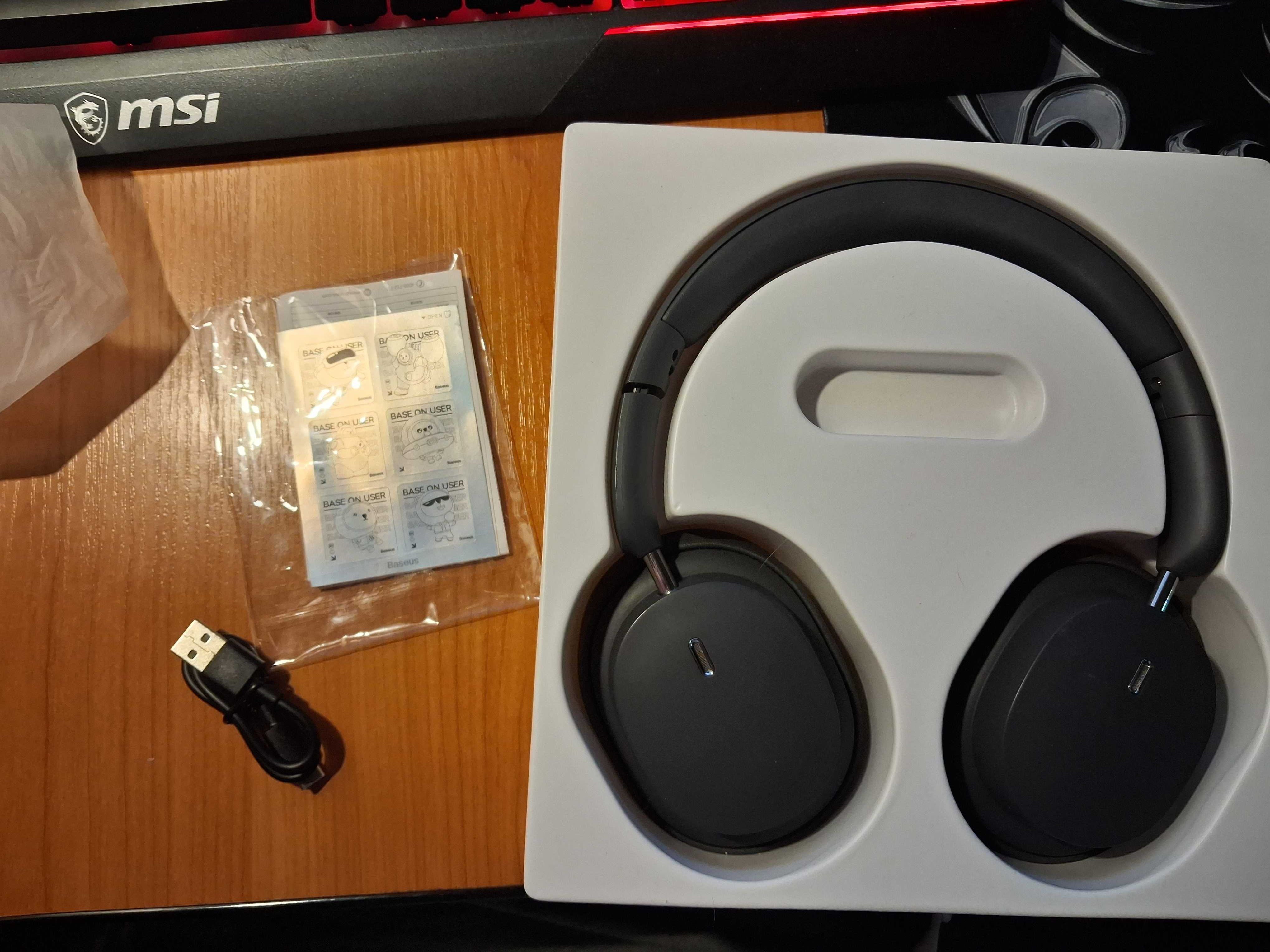 бездротові навушники Baseus Bowie D05 Wireless Headphones Grey