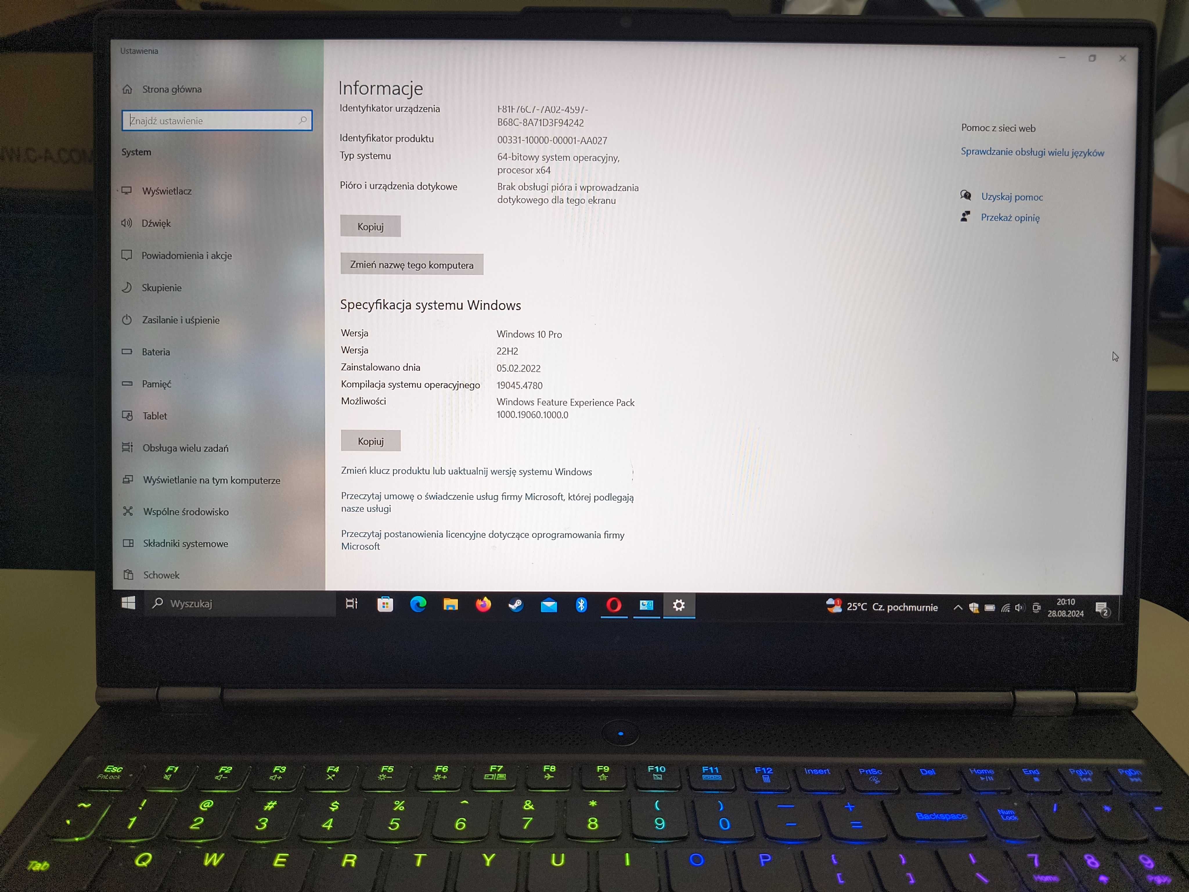 Laptop gamingowy LENOVO Legion 7