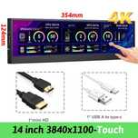 Портативный сенсорный монитор Wisecoco 14'' 4K UHD IPS 3840x1100 HDR