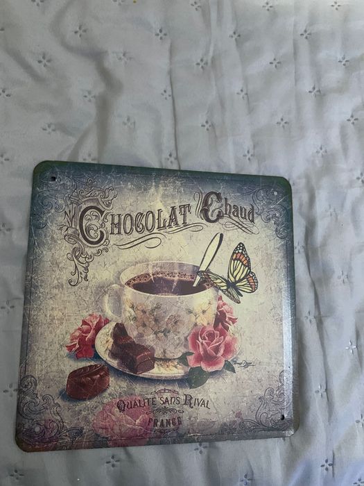 Szyld metalowy czekolada