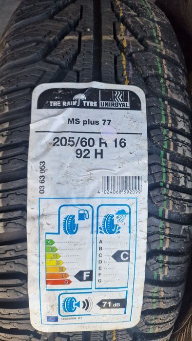 Opony 205/60r16 Uniroyal MS Plus 77 92H