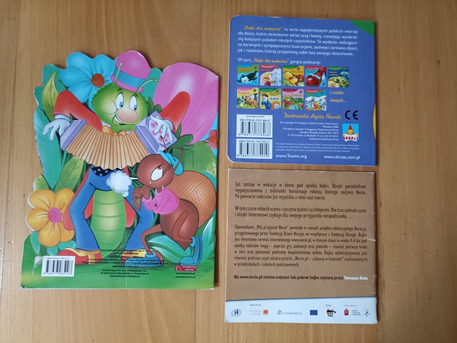 Książeczki dla dzieci pasikonik, mrówka