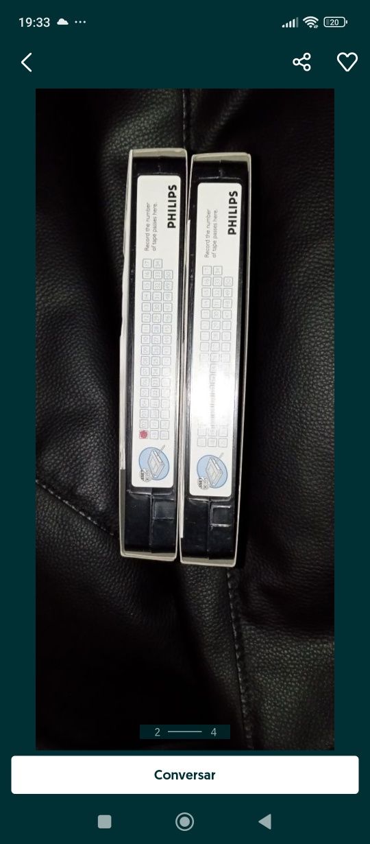 Cassete limpeza VHS Philips
