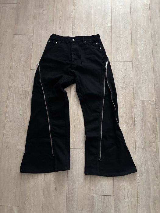 Rick Owen’s bolanbanana bootcut клеш flared opium drip drill