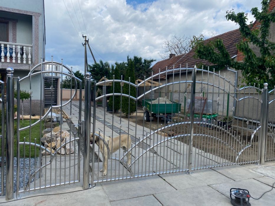 Забори та Ворота з нержавіючої сталі / Огородження с нержавейки