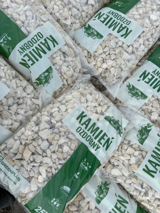 Grys ogrodowy biały kamień ozdobny NIE wapienny JAKOŚĆ