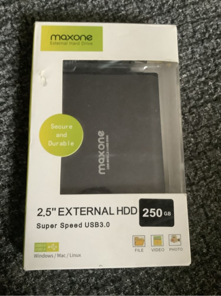 Жесткий диск внешний, 250 Gb, usb 3,0